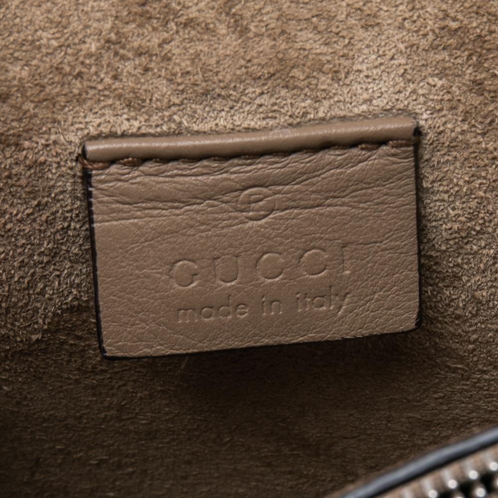 Gucci Beige GG Supreme Canvas and Suede Small Dionysus Shoulder Bag 3