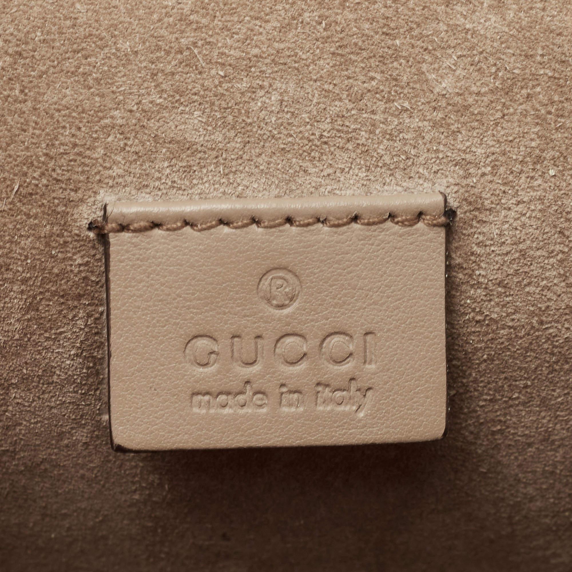 Gucci Beige GG Supreme Canvas and Suede Small Dionysus Shoulder Bag 3