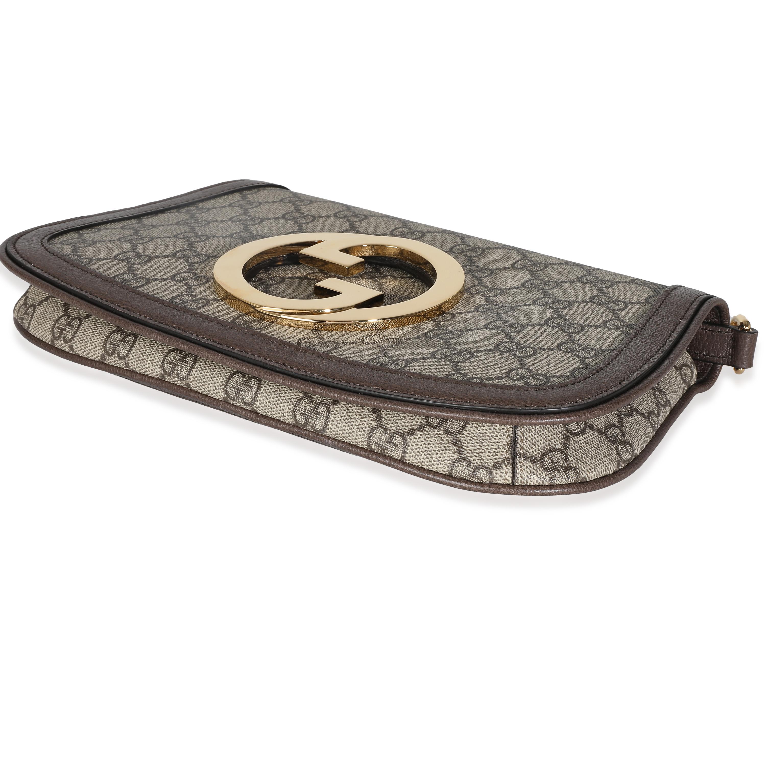 Gucci Beige GG Supreme Canvas Blondie Shoulder Bag For Sale 1