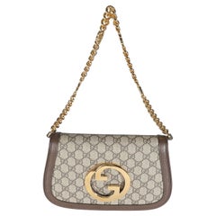Gucci Beige GG Supreme Canvas Blondie Shoulder Bag