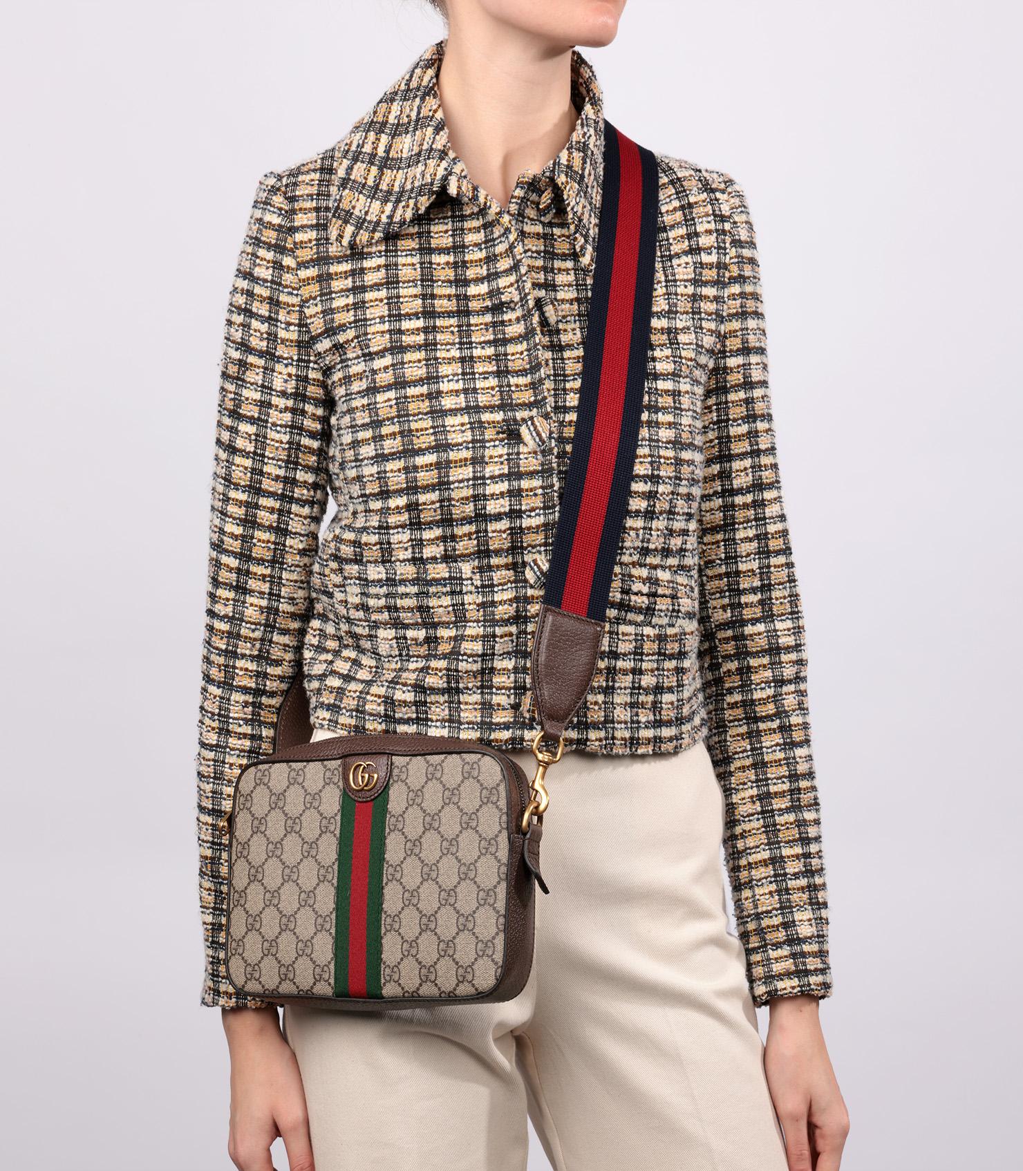 Gucci Beige GG Supreme Canvas, Brown Leather, Green & Red Web Ophodia GG Shoulder Bag

Brand- Gucci
Model- Ophidia GG Shoulder Bag
Product Type- Crossbody, Shoulder
Serial Number- 69********
Age- Circa 2020
Accompanied By- Gucci Dust Bag, Shoulder