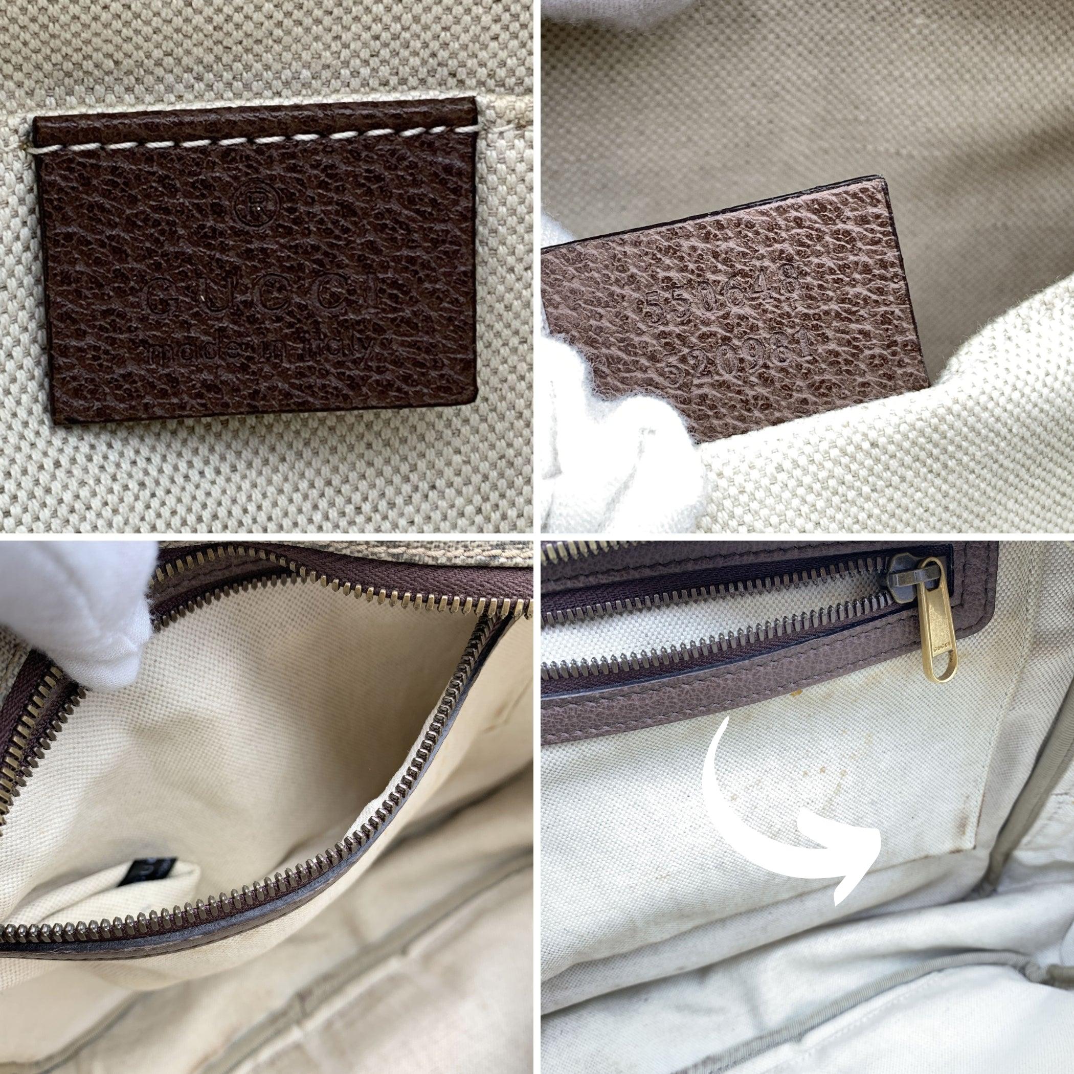 Gucci Beige GG Supreme Canvas Leather Ophidia Large Waist Bag 1