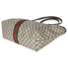 Gucci Beige GG Supreme Canvas Medium Ophidia Tote