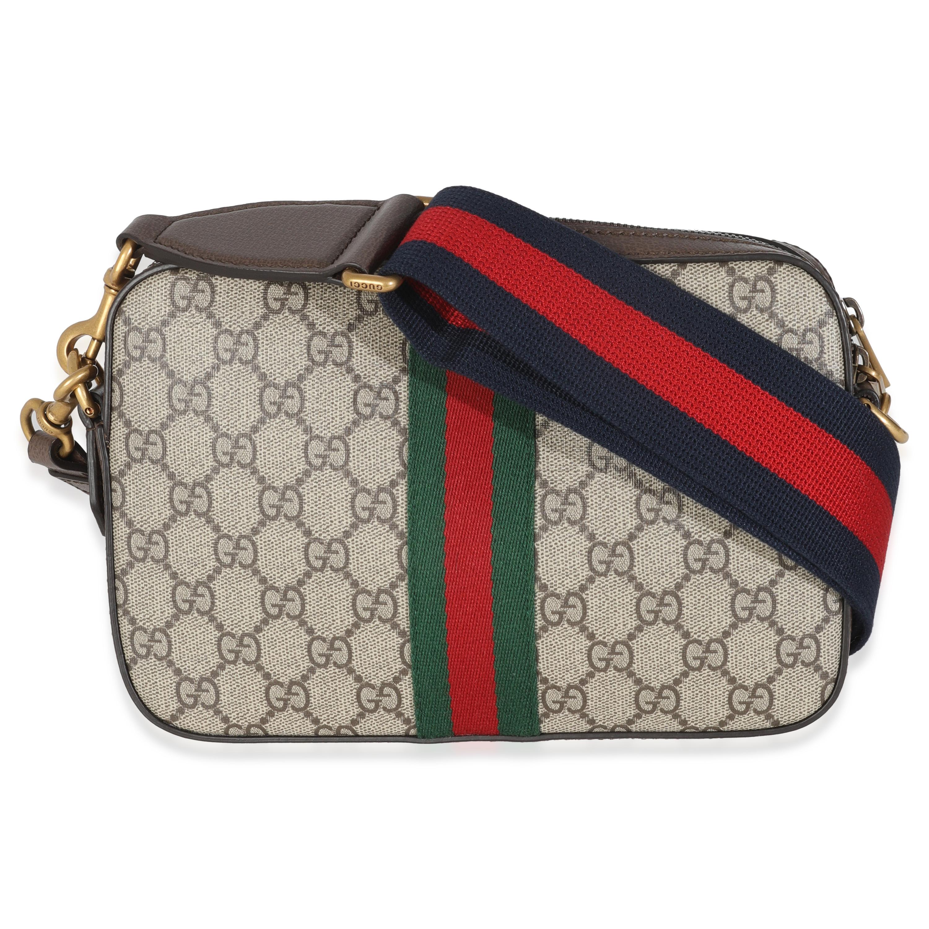 Listing Title: Gucci Beige GG Supreme Canvas Ophidia Crossbody
SKU: 146892
Condition: Pre-owned 
Condition Description: Making its debut for Cruise '18, the Ophidia line-up from Gucci takes its name from Greek origins. Typically boasting the