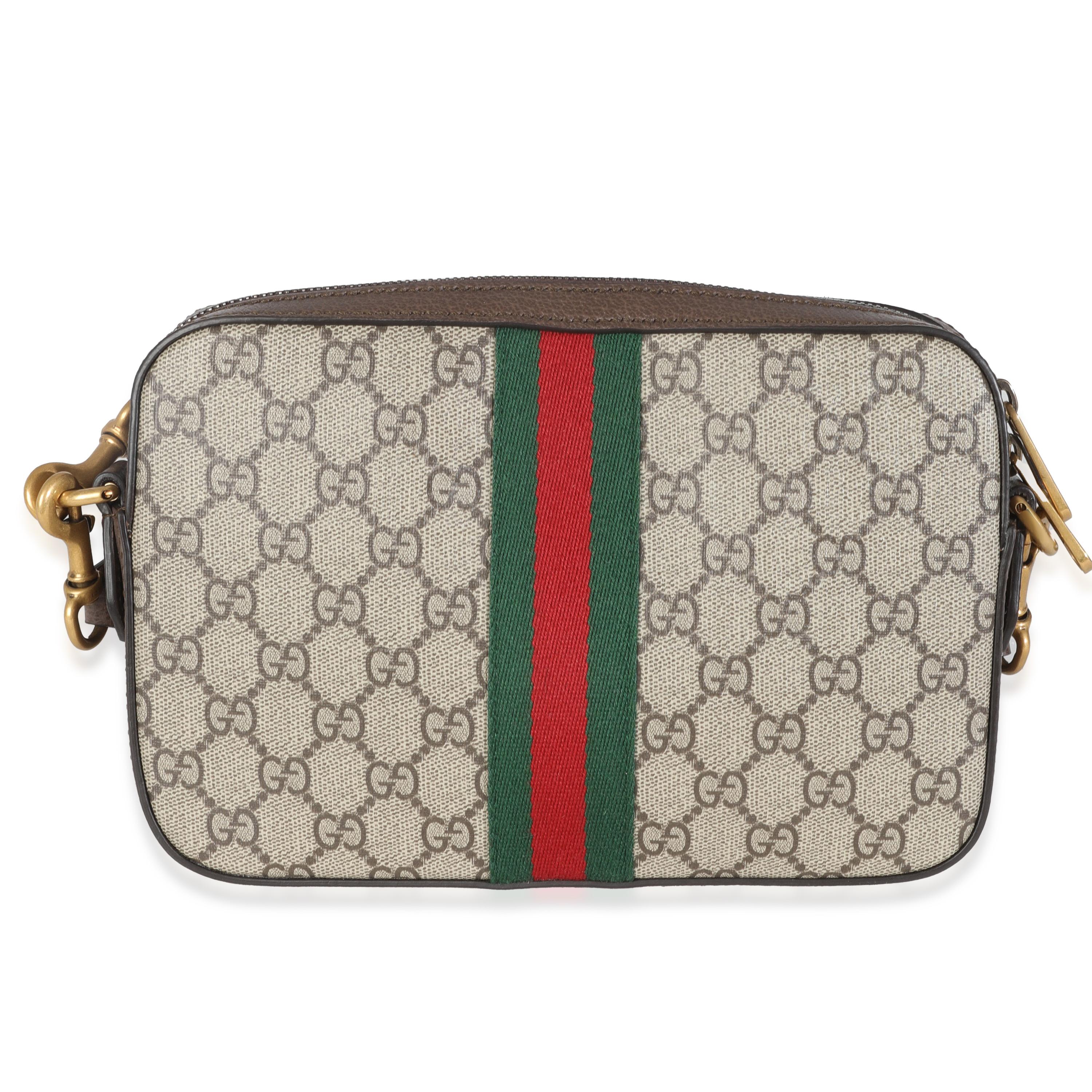 Gucci Beige GG Supreme Canvas Ophidia Crossbody For Sale 2