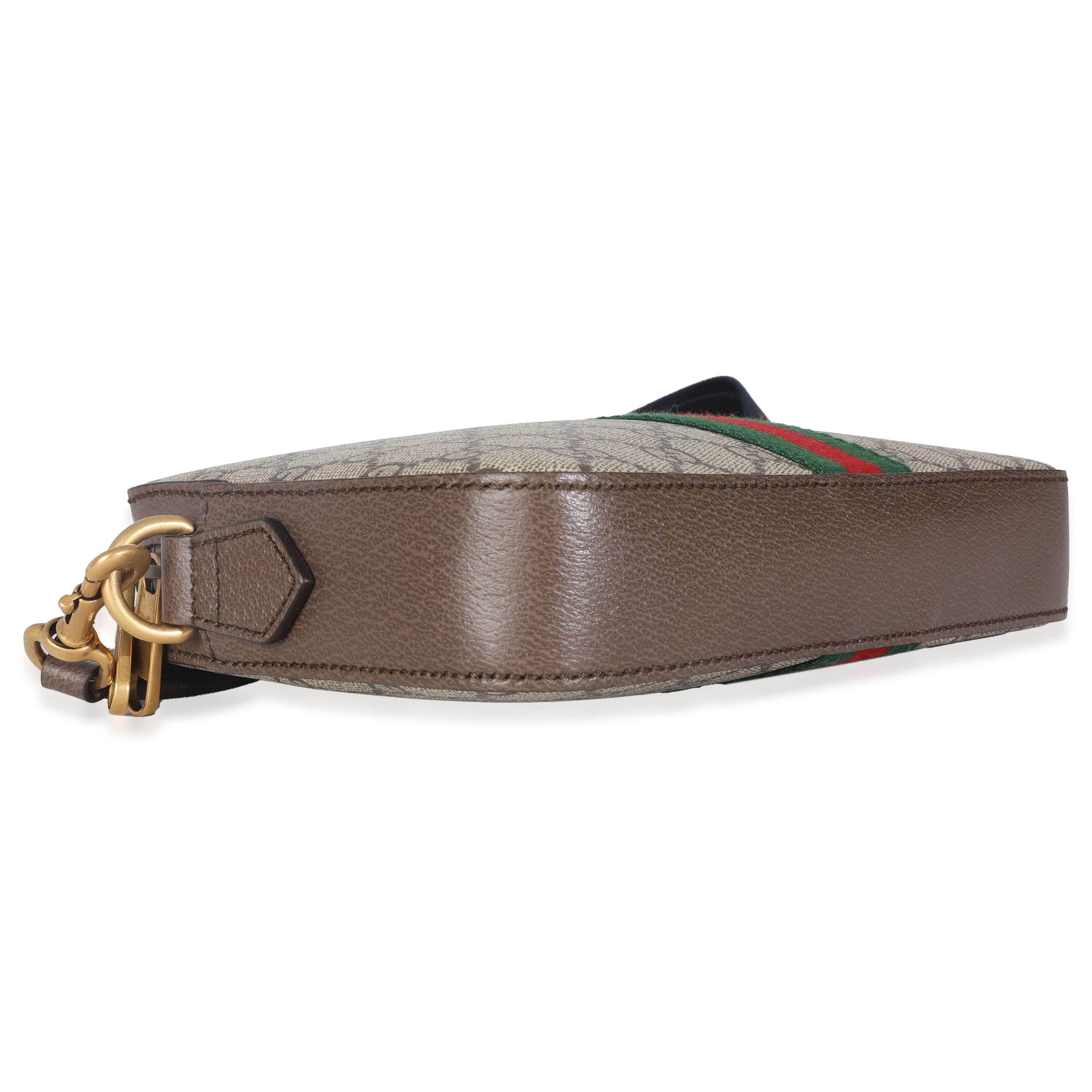 Gucci Beige GG Supreme Canvas Ophidia Crossbody For Sale 3