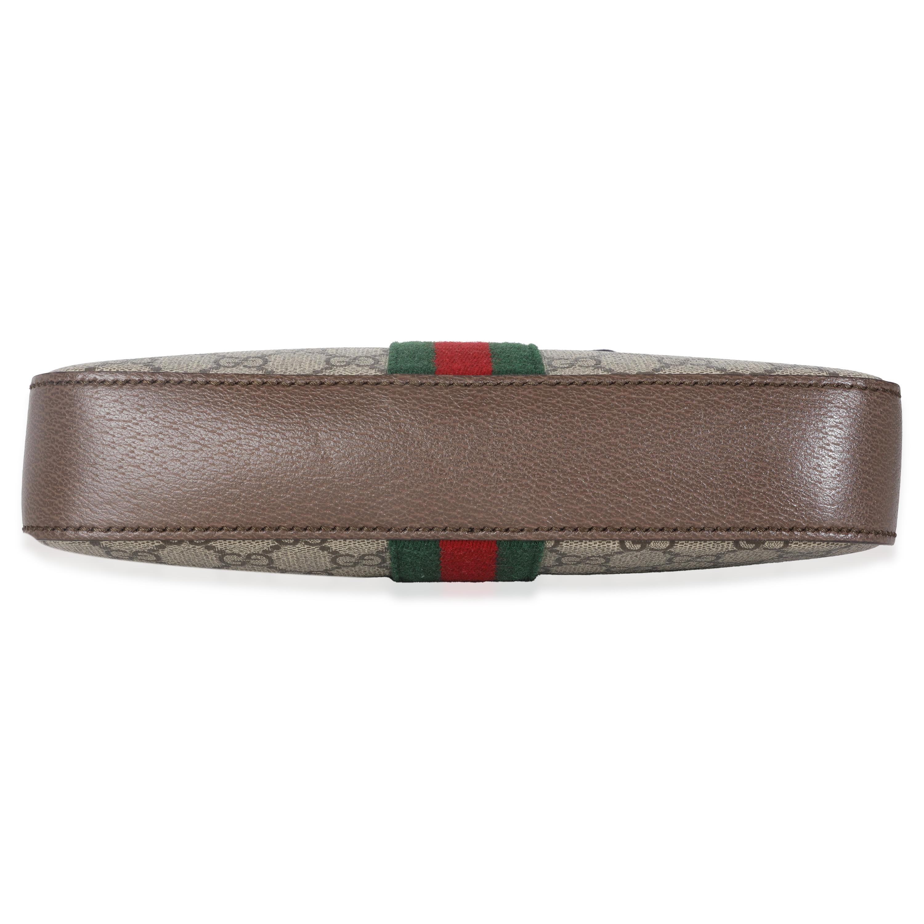 Gucci Beige GG Supreme Canvas Ophidia Crossbody For Sale 4