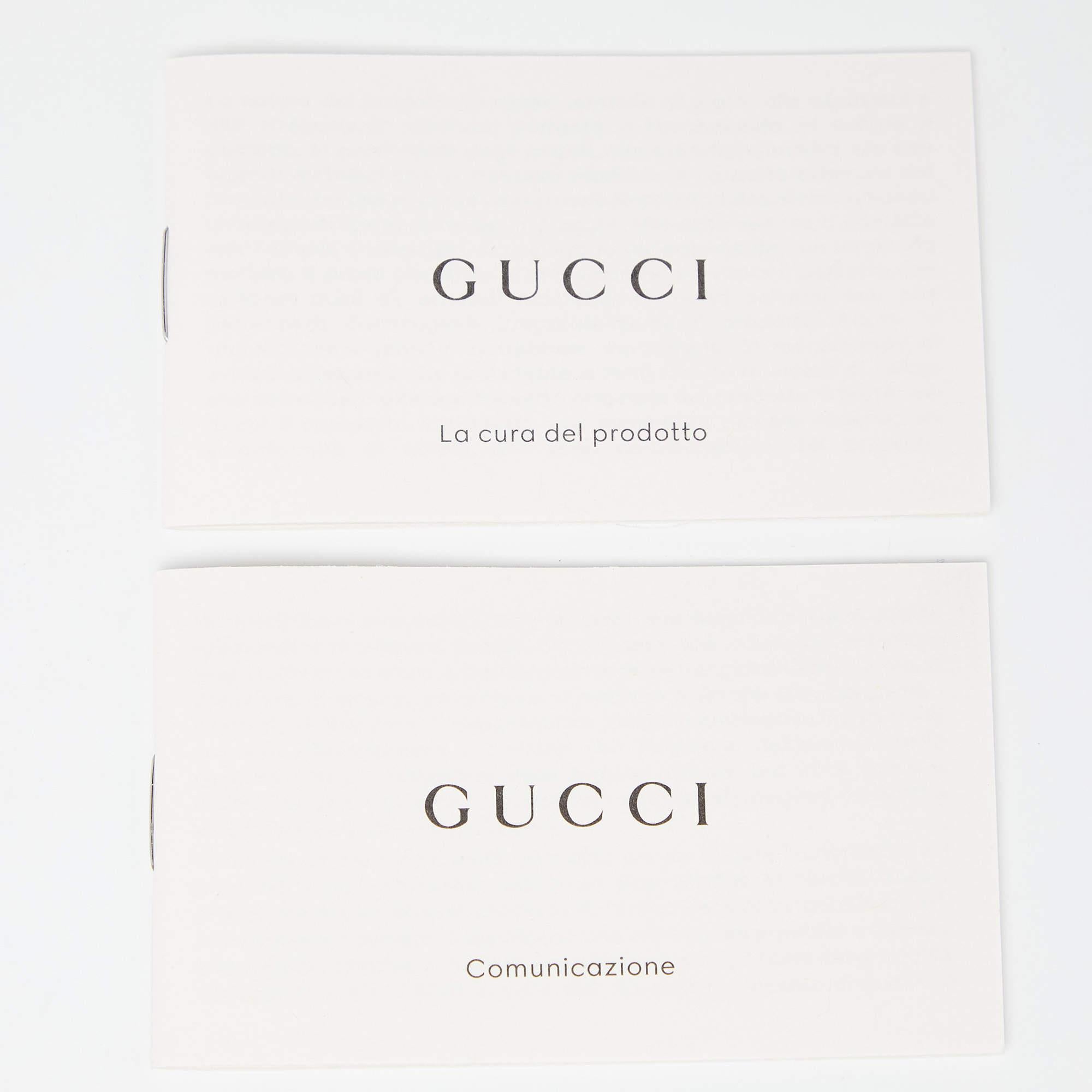 Gucci Beige GG Supreme Canvas Rainbow and Stars Bananya Card Case 4