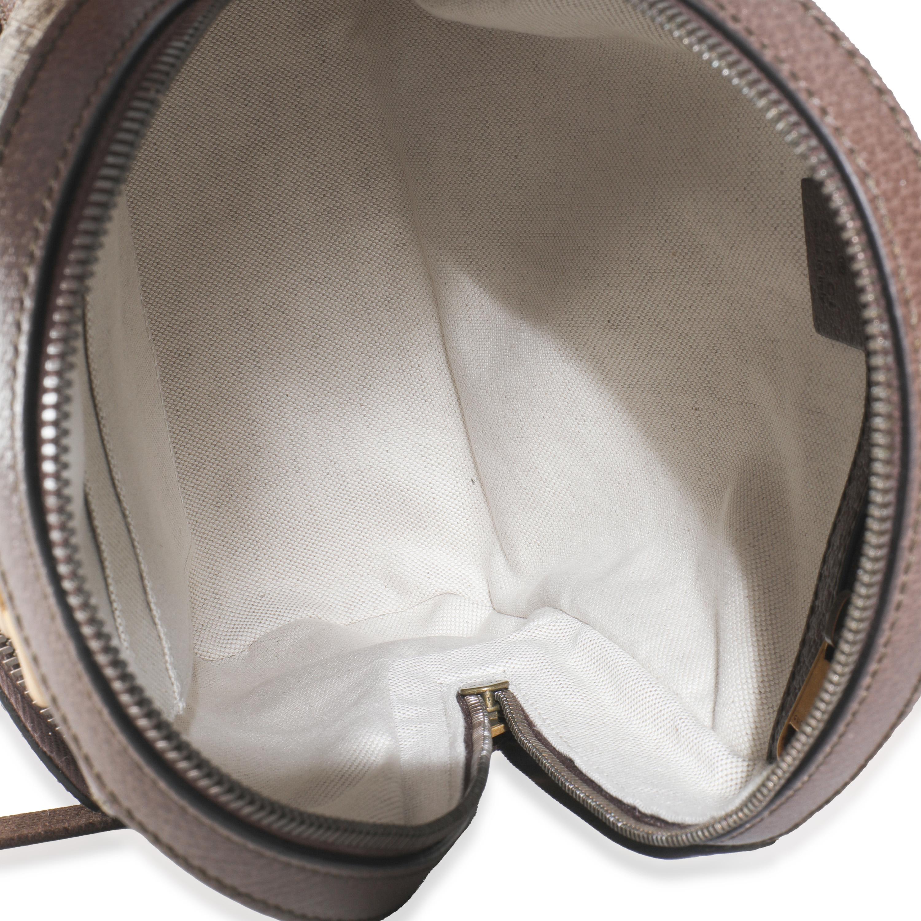Gucci Beige GG Supreme Canvas Kleiner Ophidia-Rucksack im Angebot 2