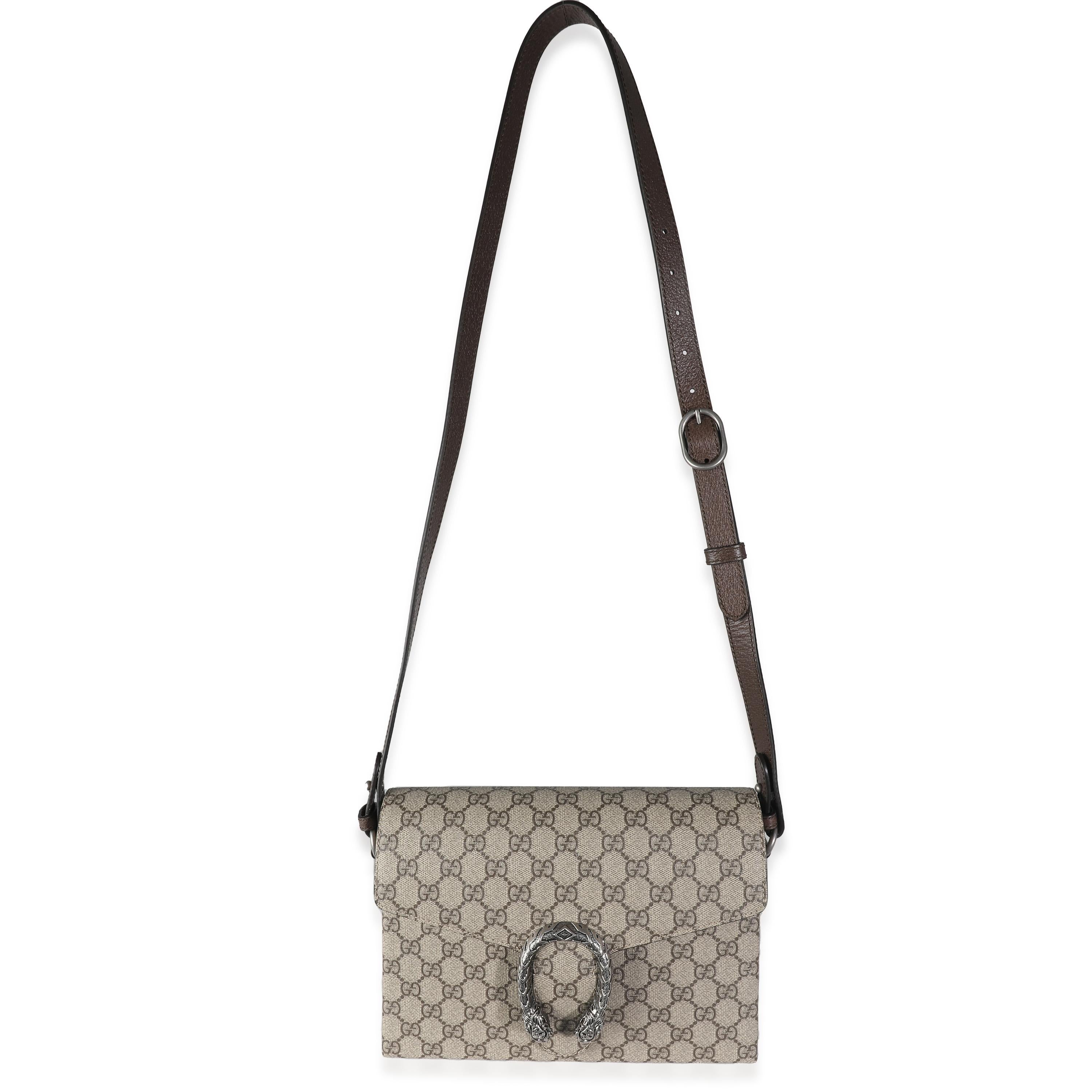 Gucci Beige GG Supreme Dionysus Messenger Bag 2