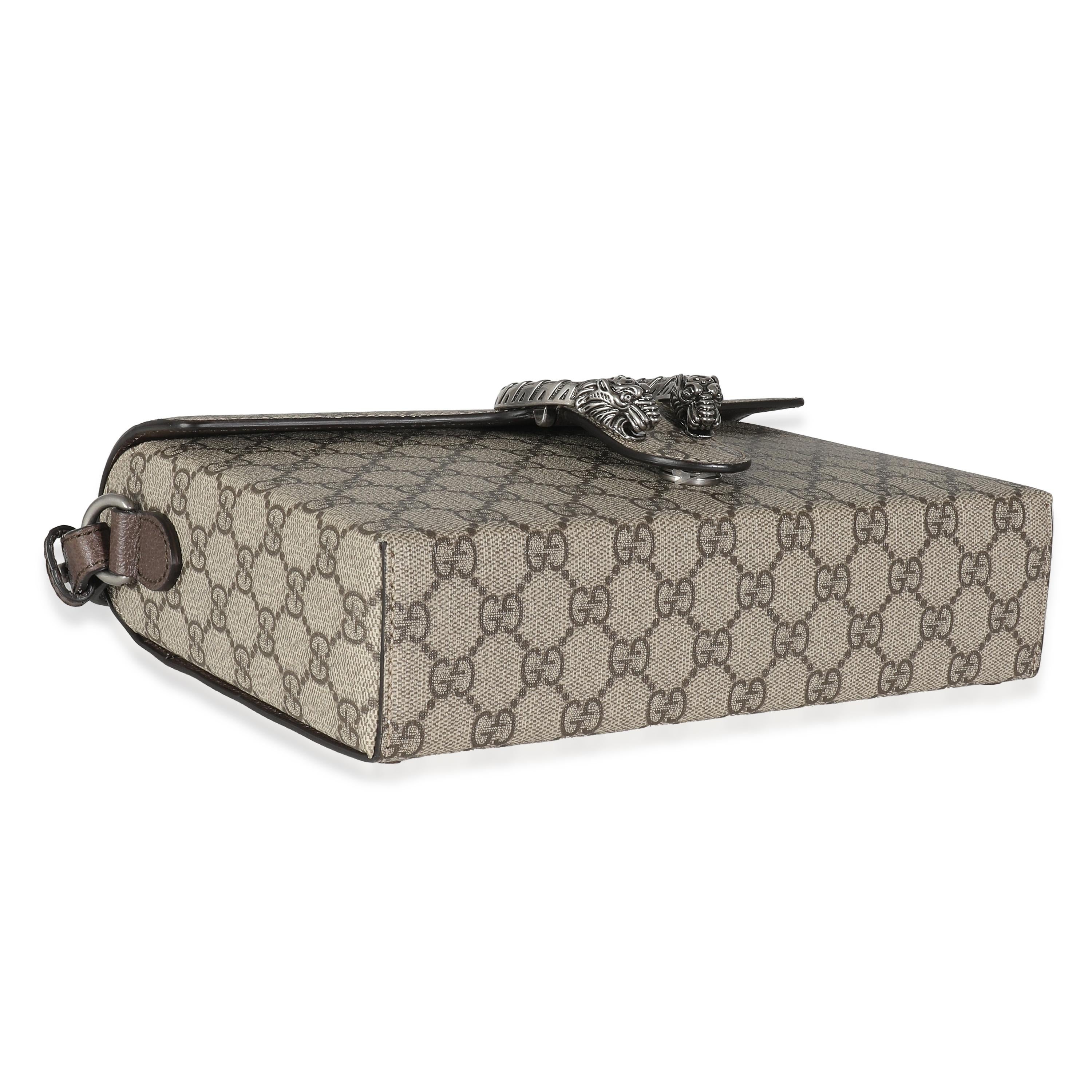 Gucci Beige GG Supreme Dionysus Messenger Bag 3