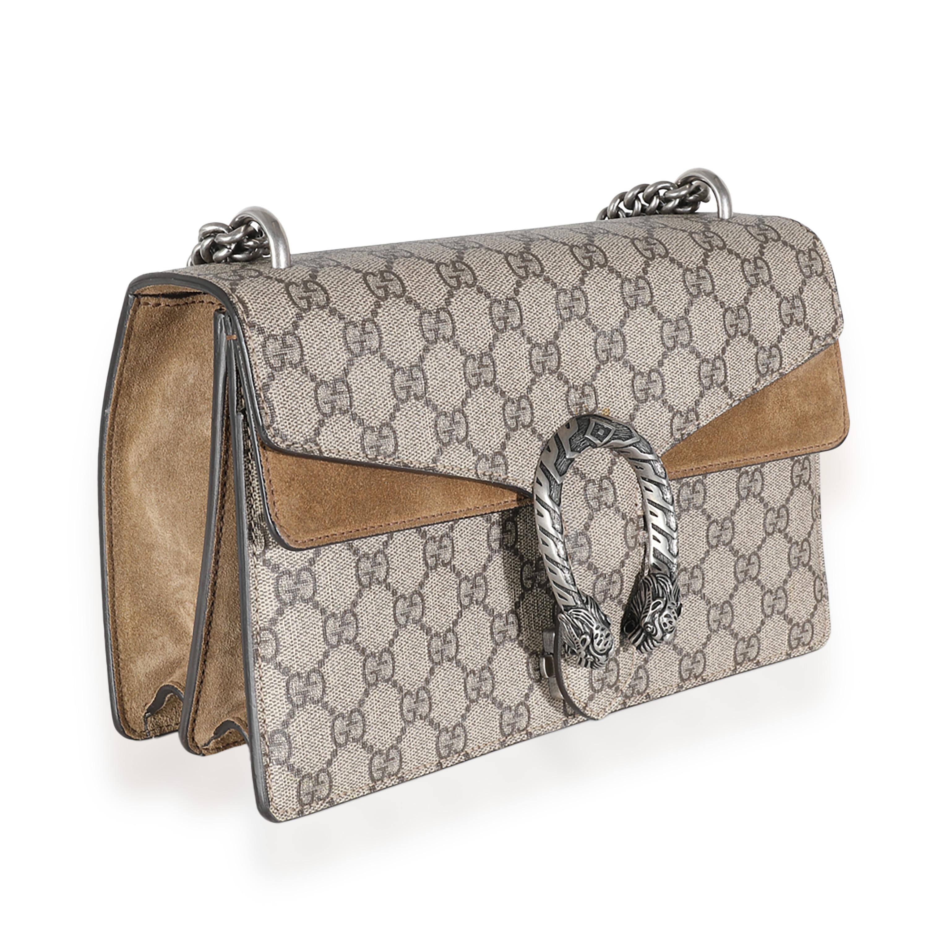 Beige Gucci GG Supreme Petit Dionysus beige en vente
