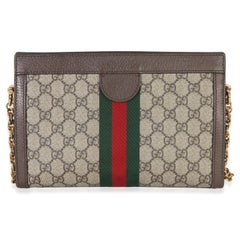 Gucci Beige GG Supreme Web Ophidia GG Small Shoulder Bag