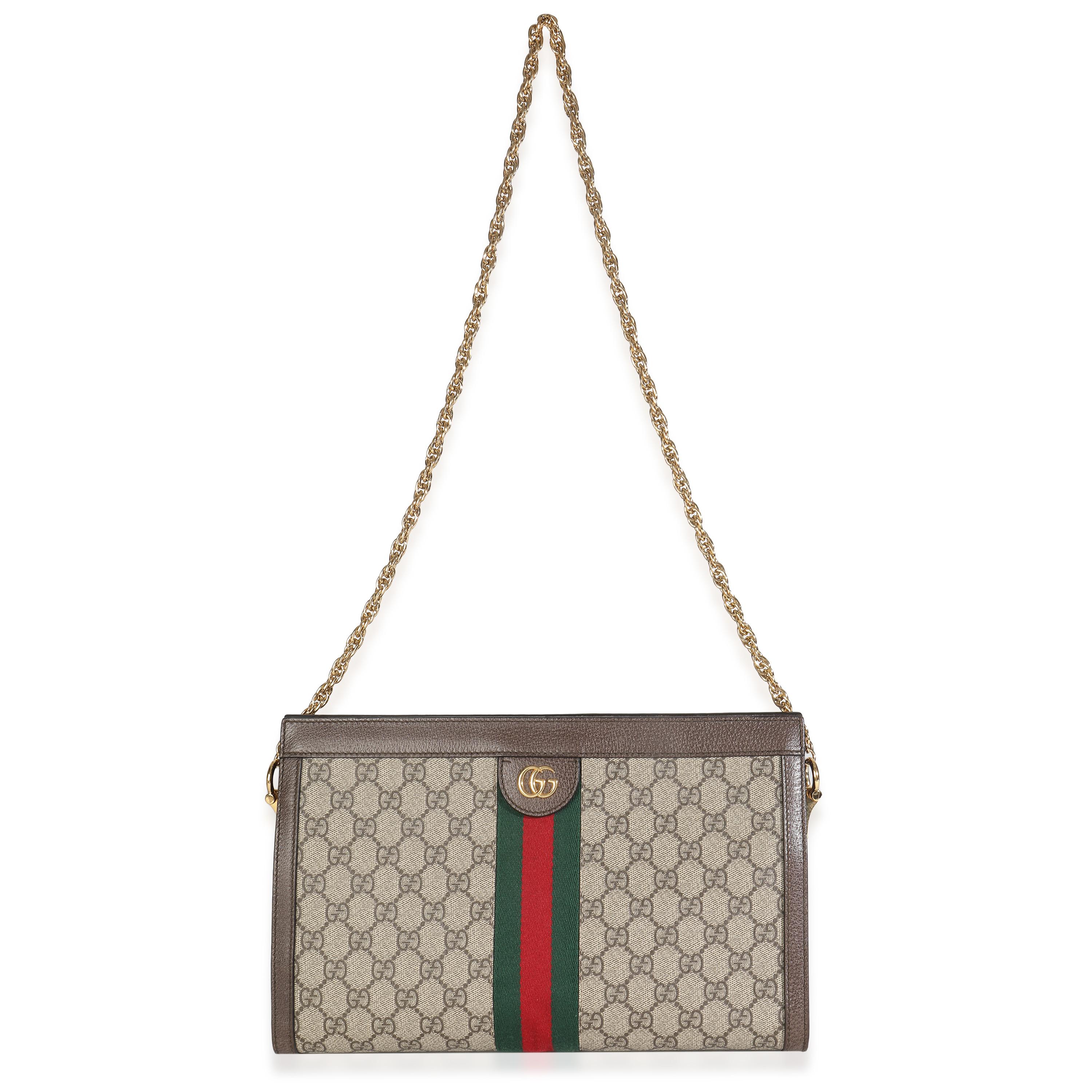 Gucci Beige GG Supreme Web Ophidia GG Kleine Umhängetasche Damen im Angebot