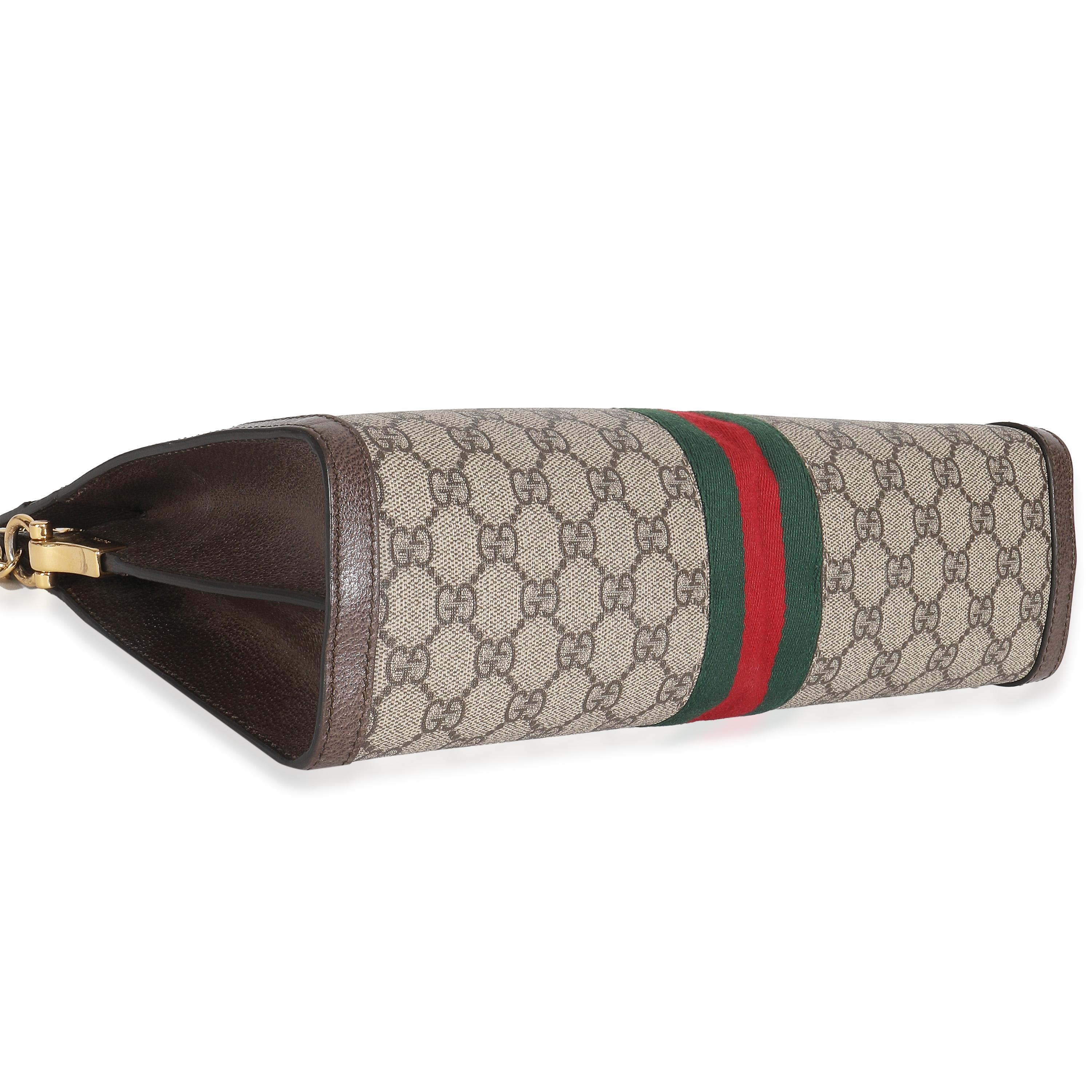Gucci Beige GG Supreme Web Ophidia GG Kleine Umhängetasche im Angebot 1