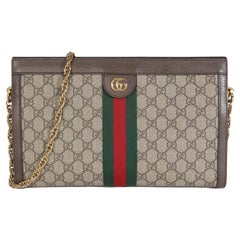 Gucci Beige GG Supreme Web Ophidia GG Small Shoulder Bag