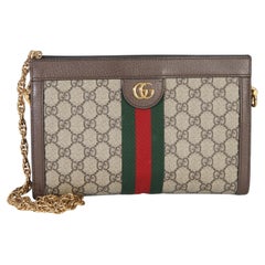 Gucci Beige GG Supreme Web Ophidia GG Small Shoulder Bag