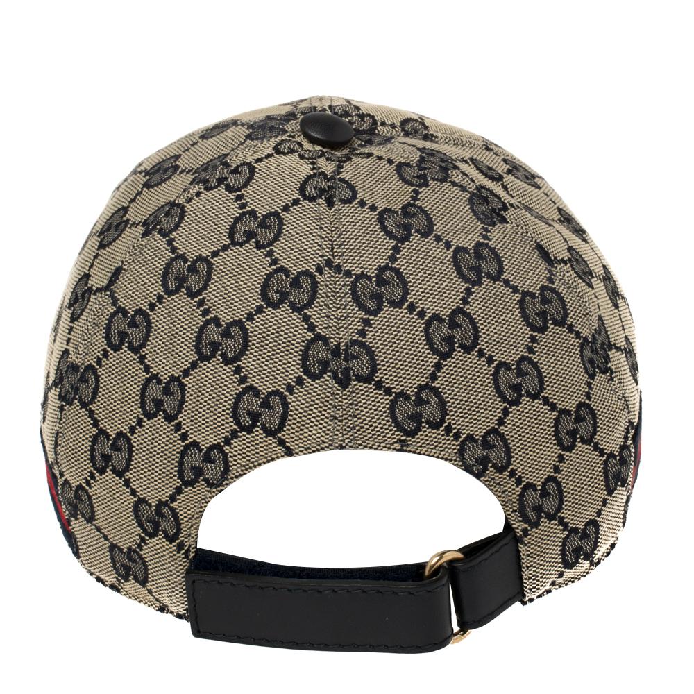 Put the finishing touch to your casuals with this baseball cap by Gucci. This classic piece is made from the signature Guccissima canvas and detailed with the iconic Web stripes on the sides. It comes equipped with an adjustable velcro strap at the