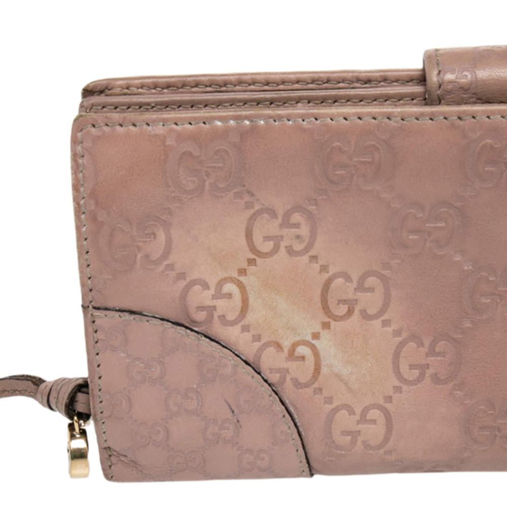 Gucci Beige Guccissima Leather Bree Bifold Wallet 1