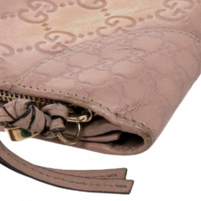Gucci Beige Guccissima Leather Bree Bifold Wallet 2
