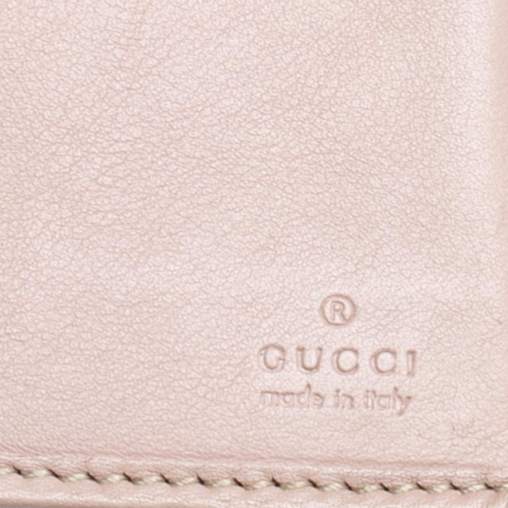 Gucci Beige Guccissima Leather Bree Bifold Wallet 5
