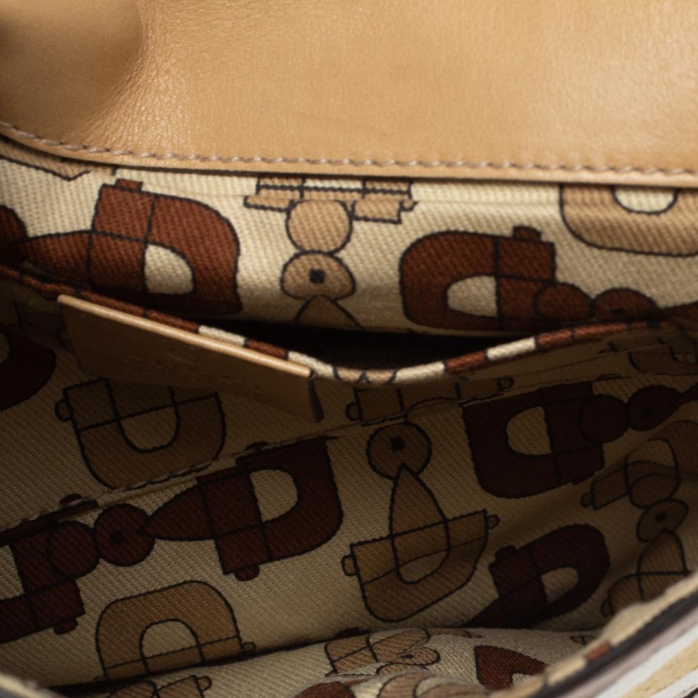 Women's Gucci Beige Guccissima Leather Britt Tassel Shoulder Bag