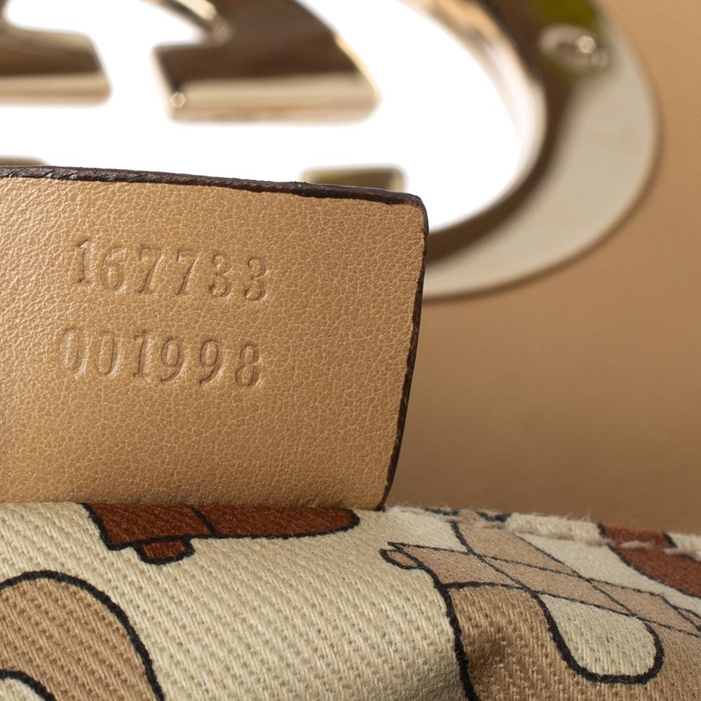 Gucci Beige Guccissima Leather Britt Tassel Shoulder Bag 1