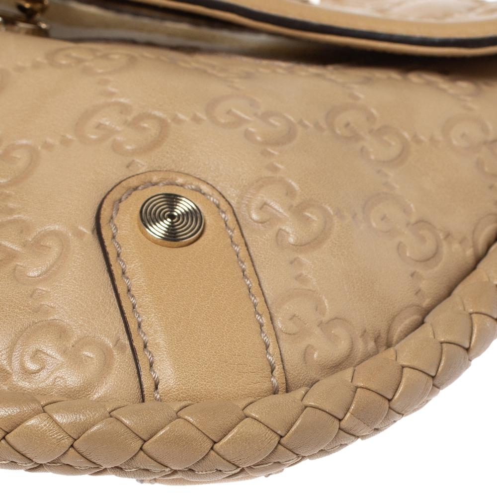 Gucci Beige Guccissima Leather Britt Tassel Shoulder Bag 2