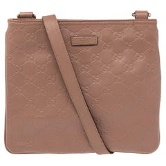 Gucci Beige Guccissima Leather Crossbody Bag