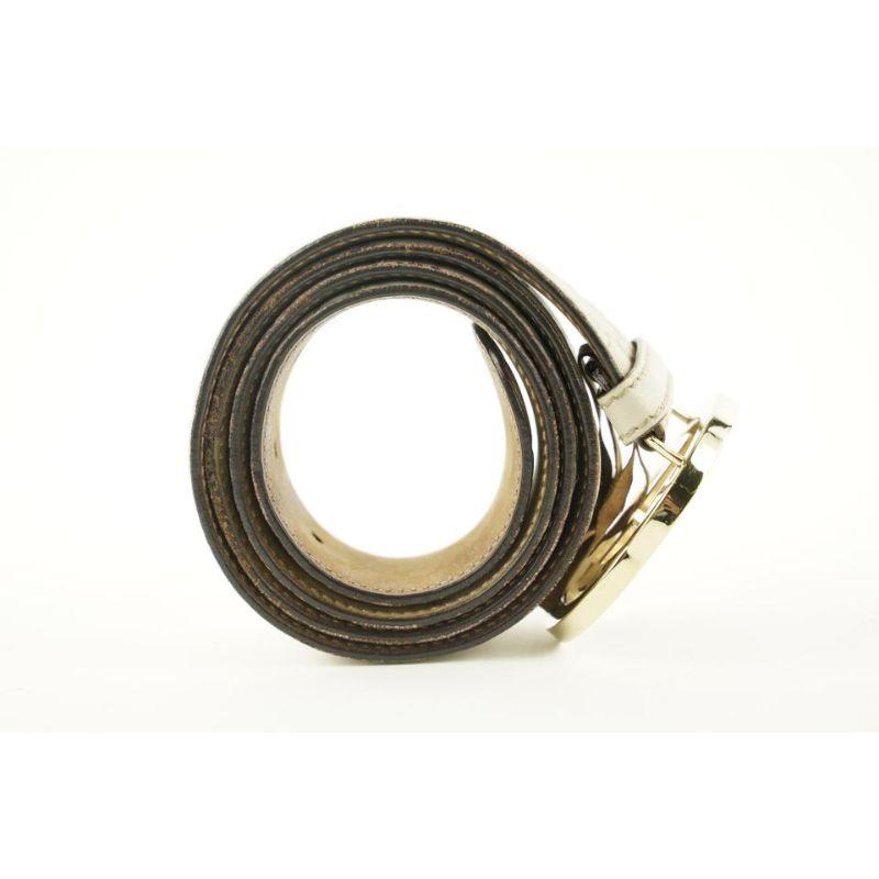 Gucci Beige Guccissima Leather GG Interlocking Belt 737ggs324 For Sale 1