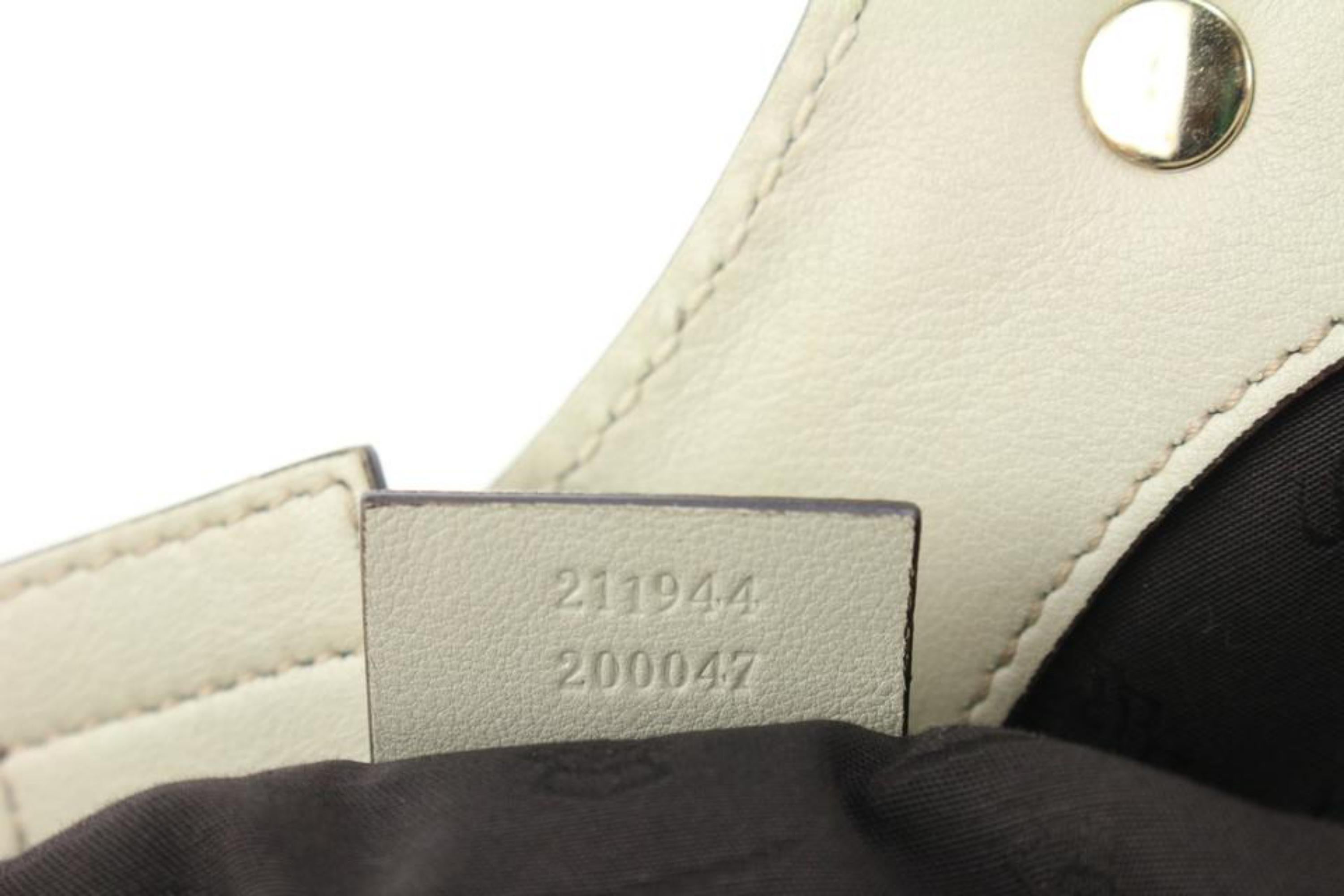 Gucci Beige Guccissima Leather GG Medium Sukey Hobo 74gz429s For Sale 5