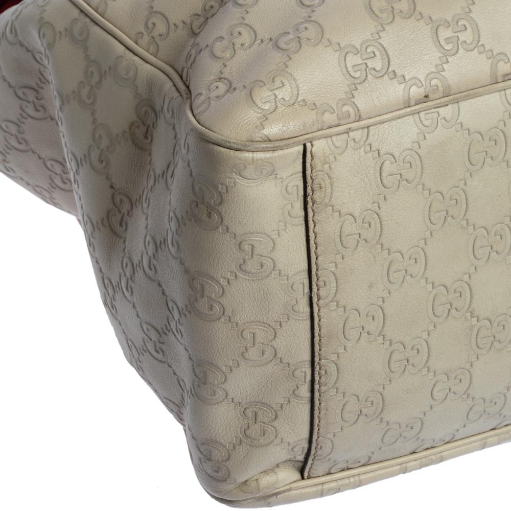 Gucci Beige Guccissima Leather Large Positano Scarf Tote 3