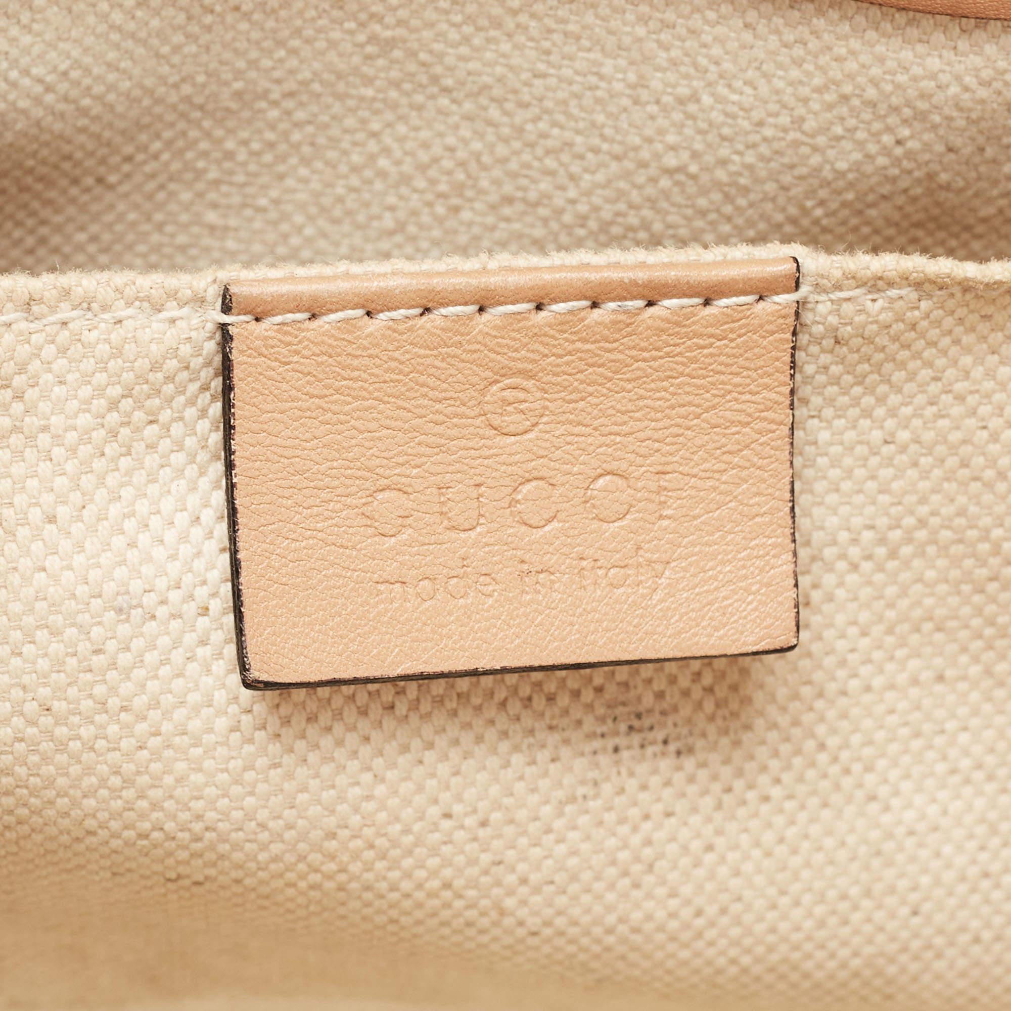 Gucci Beige Guccissima Leather Small Emily Chain Shoulder Bag 3