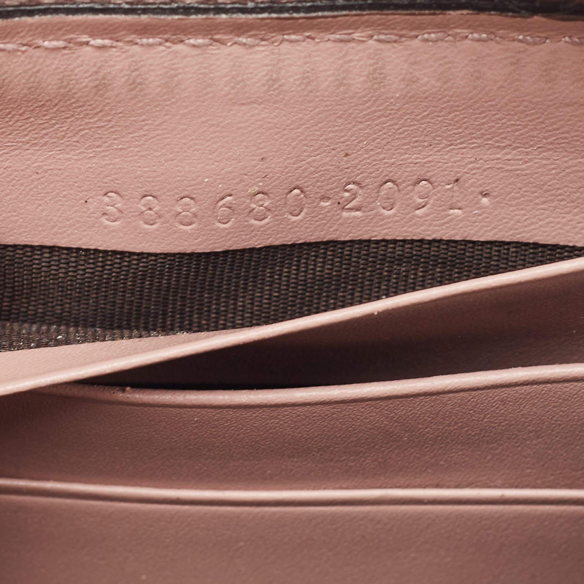 Gucci Beige Guccissima Leather Zip Around Continental Wallet 6