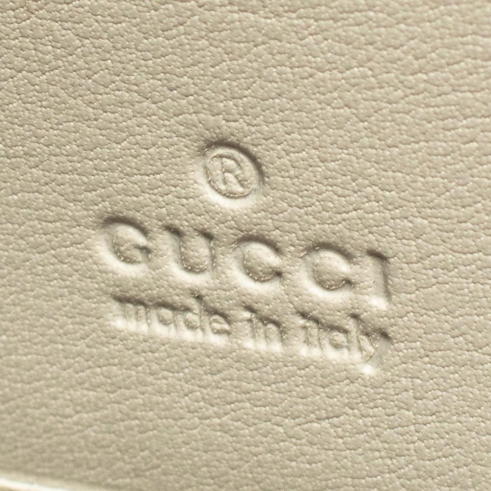 Portafoglio Gucci Beige Guccissima in pelle con zip 7
