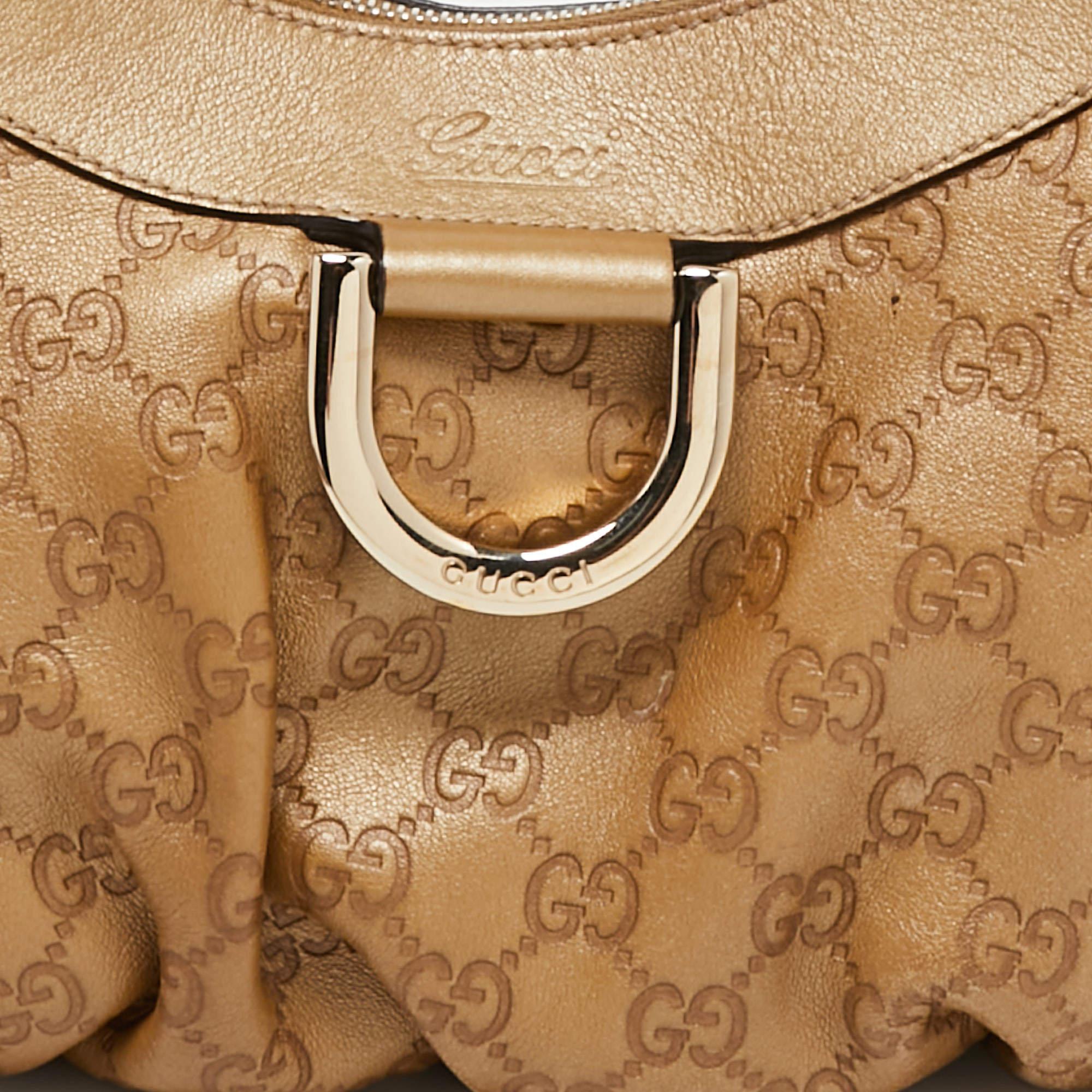 Gucci Beige Leather Abbey D-Ring Shoulder Bag 6
