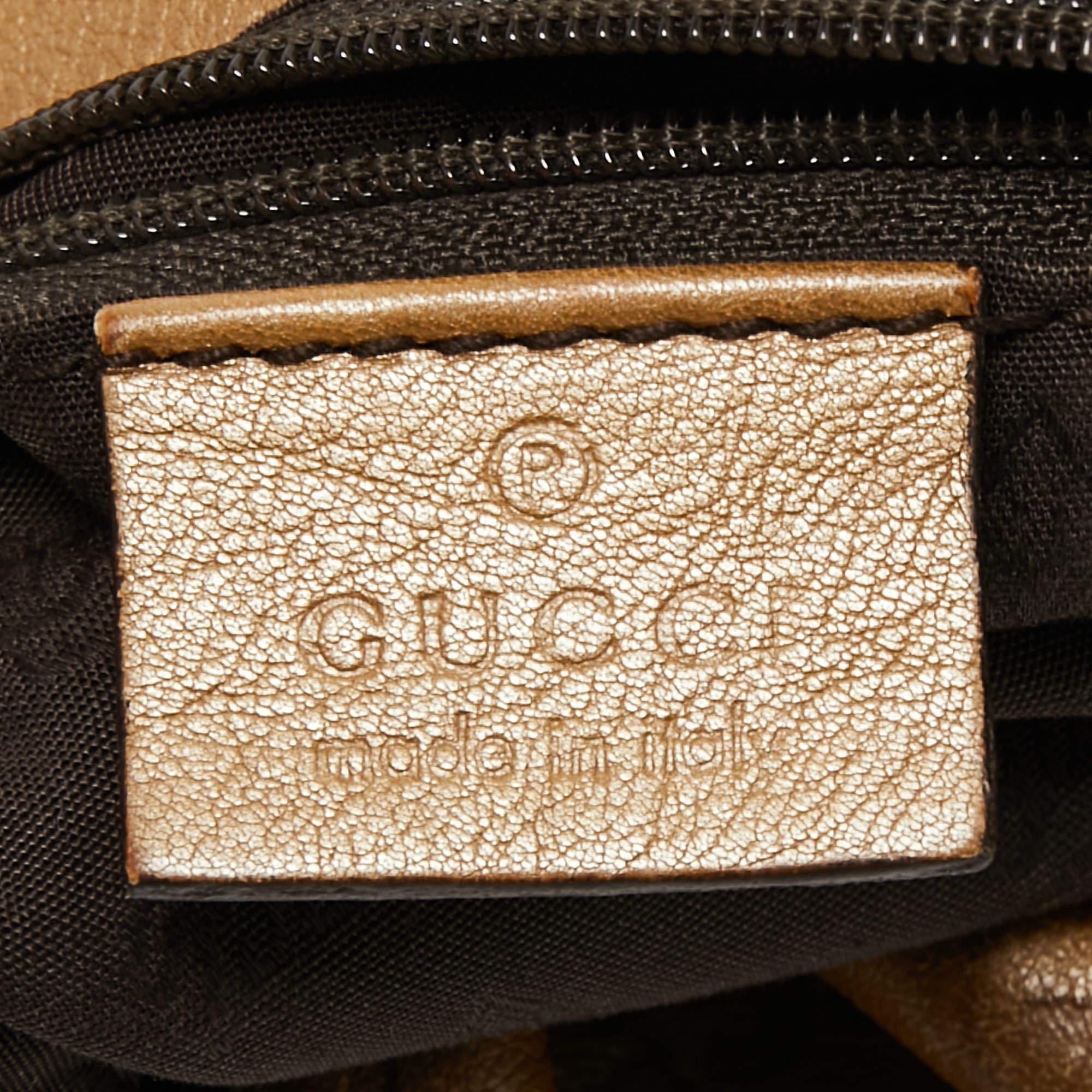 Gucci Beige Leather Abbey D-Ring Shoulder Bag 9