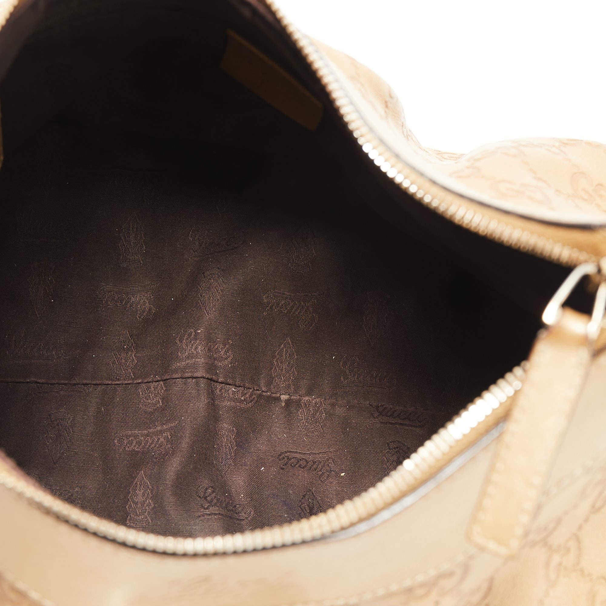 Gucci Beige Leather Abbey D-Ring Shoulder Bag 3