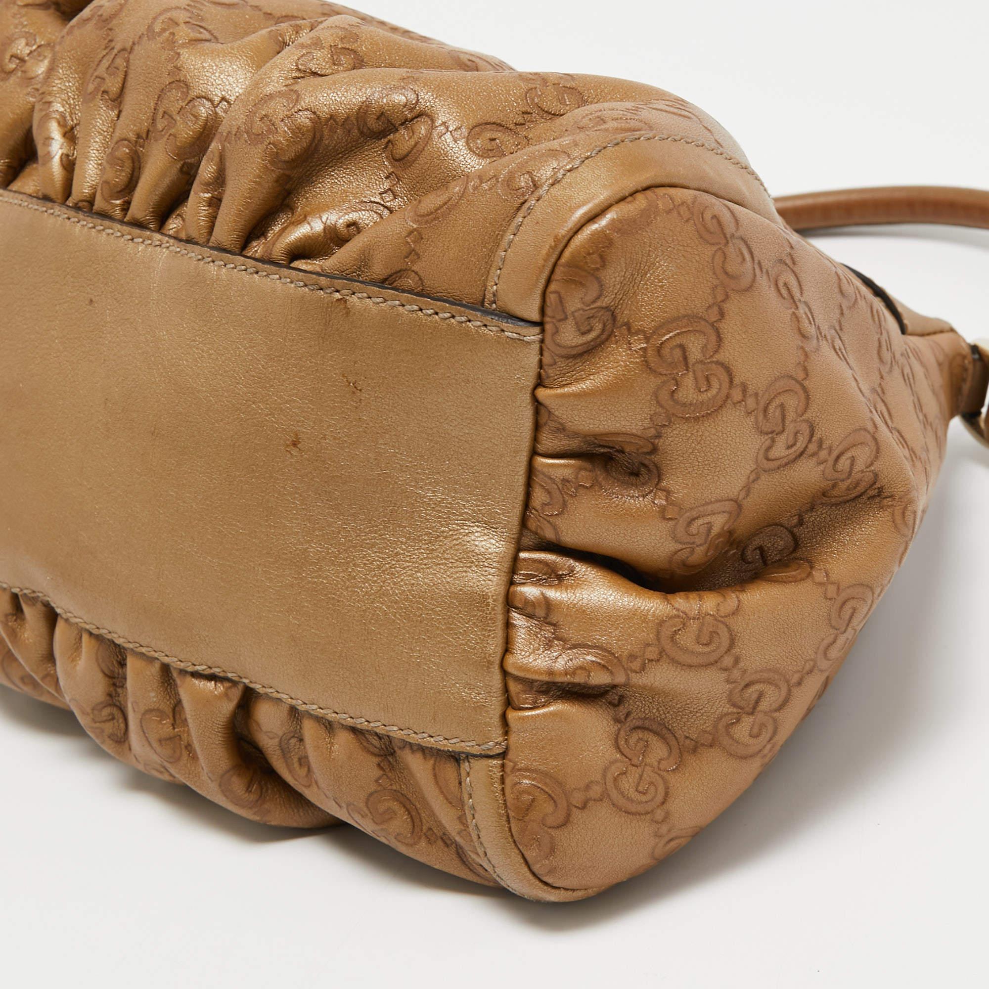 Gucci Beige Leather Abbey D-Ring Shoulder Bag 5