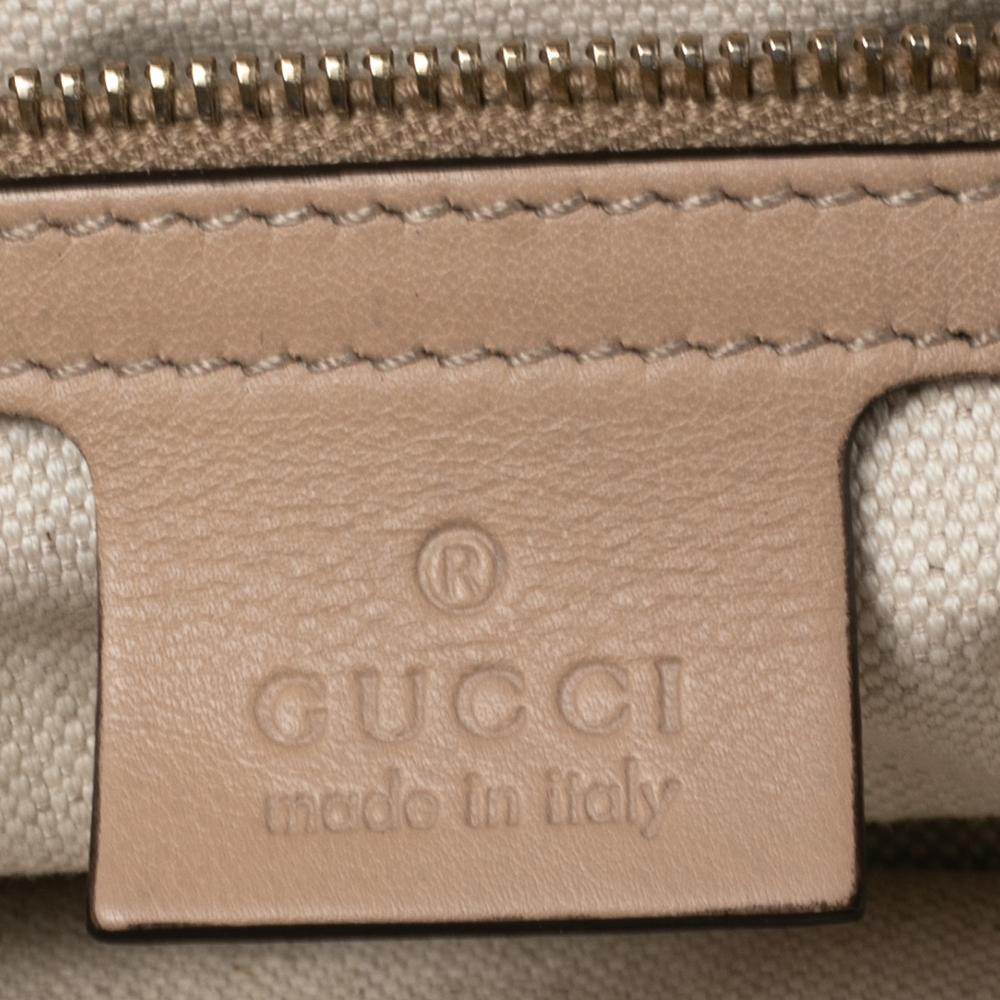 Gucci Beige Leather Bamboo Frame Tassel Clutch 7