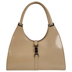 Gucci Beige Leather Bardot Hobo Bag Shoulder Bag