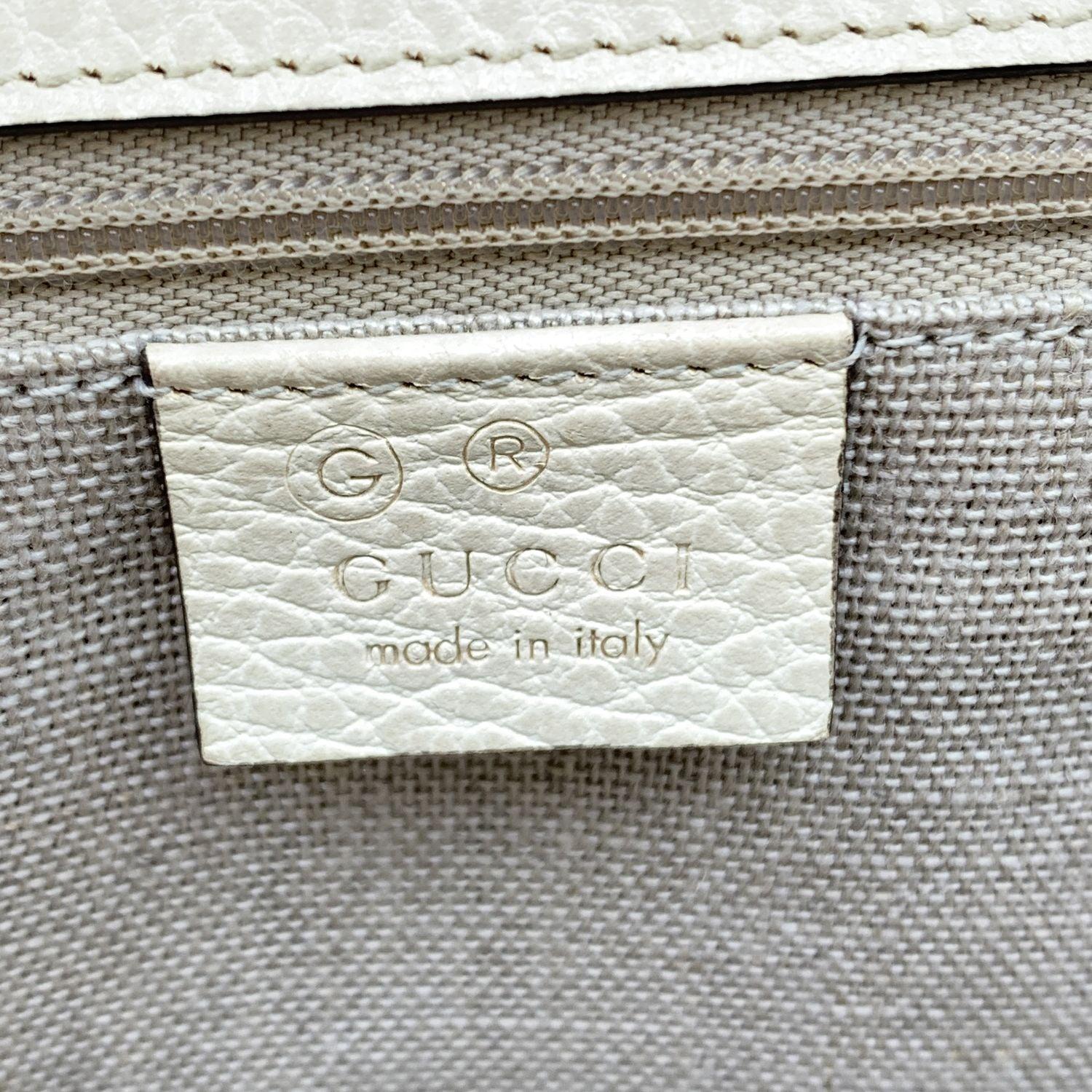Gucci Beige Leather GG Interlocking Dollar Crossbody Bag 3