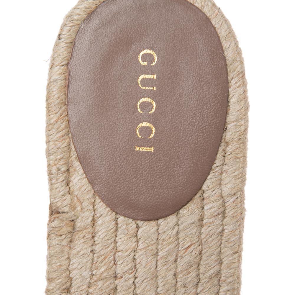 gucci marmont espadrille slides