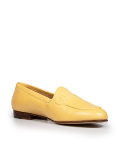 Gucci Beige Leather Horse-bit Embroidered Loafers Size IT 39.5