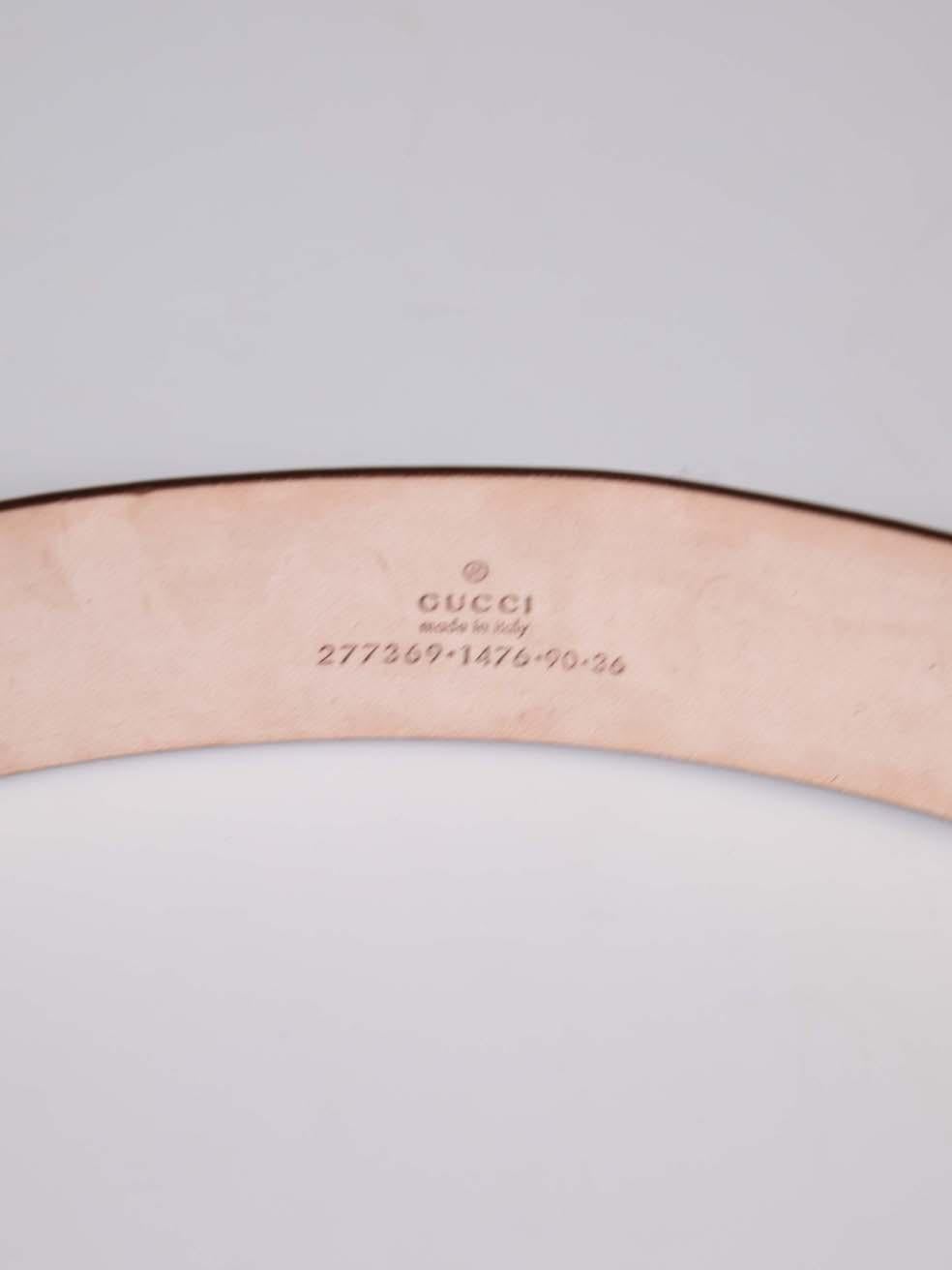 Gucci Beigefarbener Ledergürtel mit Schleife im Angebot 1