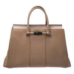 Gucci Beige Leder Lady Bamboo Top Handle Bag