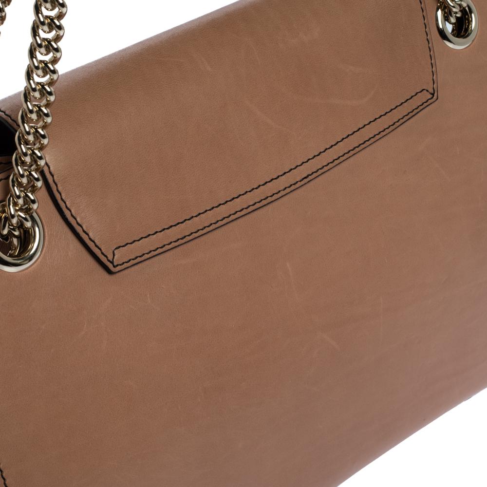 Gucci Beige Leather Large Emily Chain Shoulder Bag 8