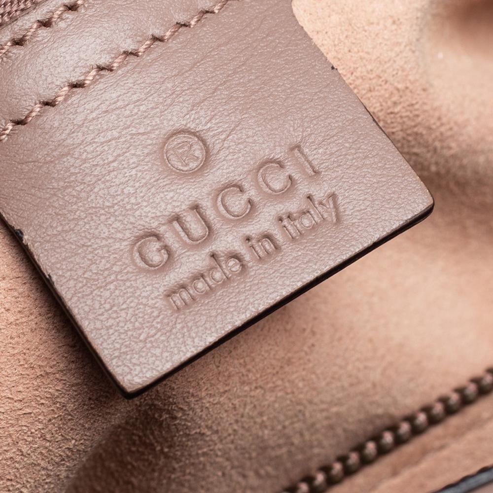 Gucci Beige Leather Medium GG Marmont Matelassé Tote 5