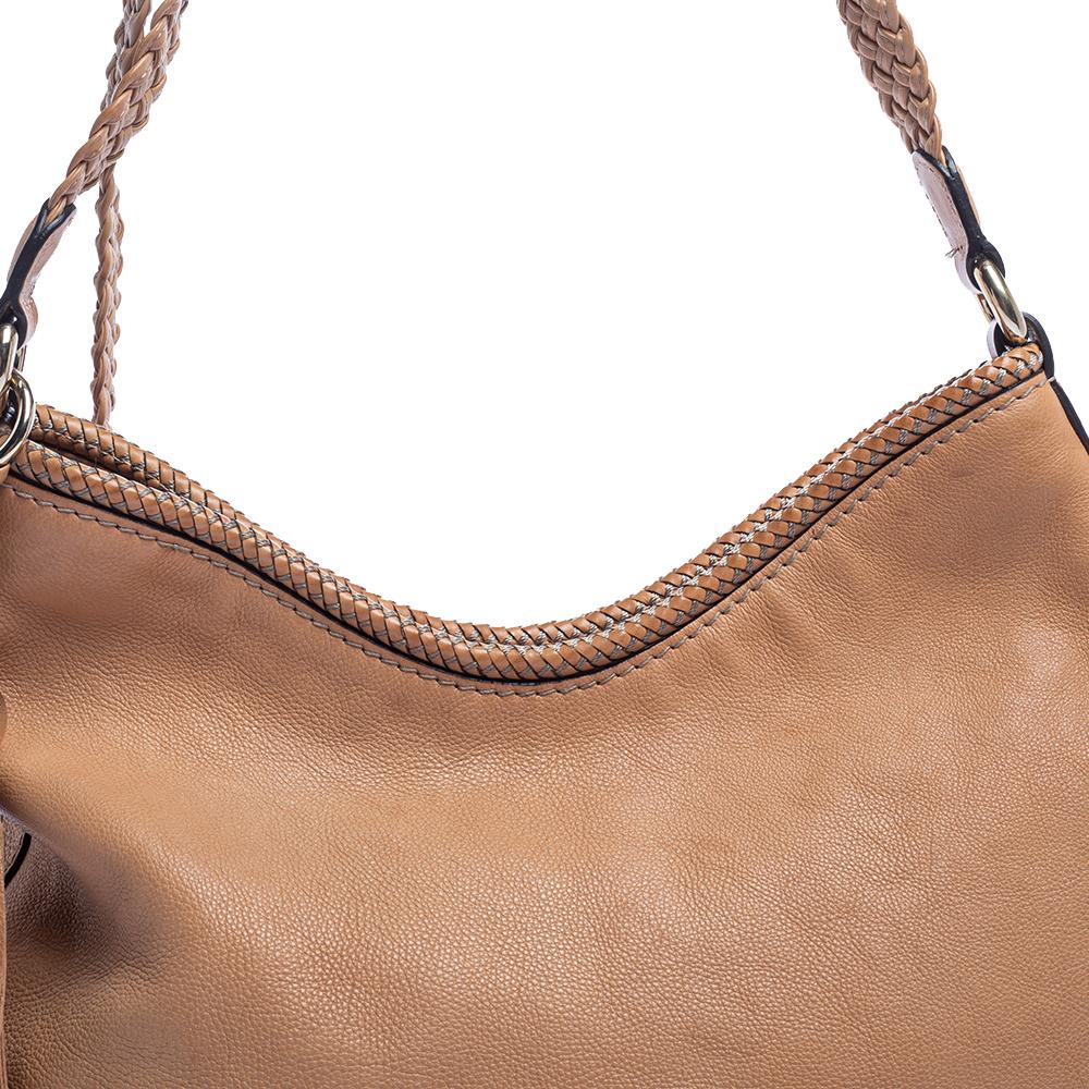 Gucci Beige Leather Medium Marrakech Hobo 2