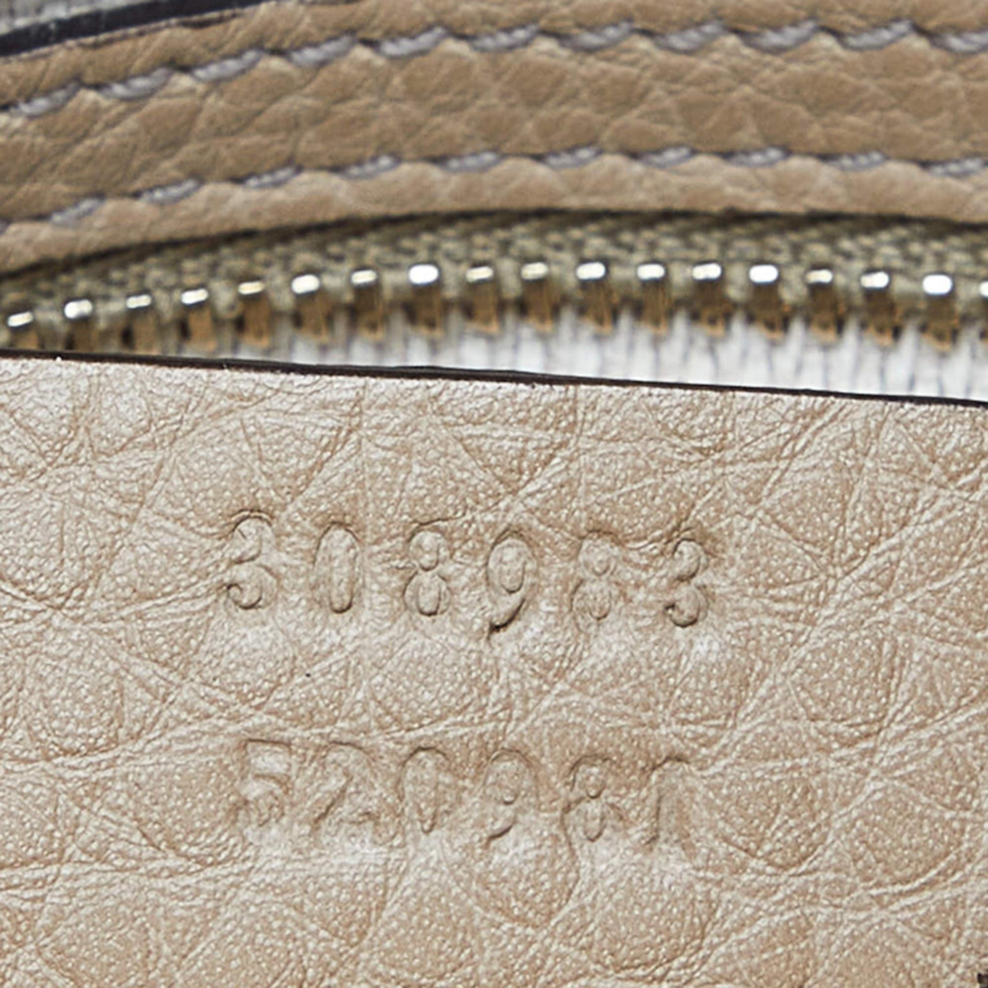 Gucci Beige Leather Medium Soho Chain Shoulder Bag For Sale 3